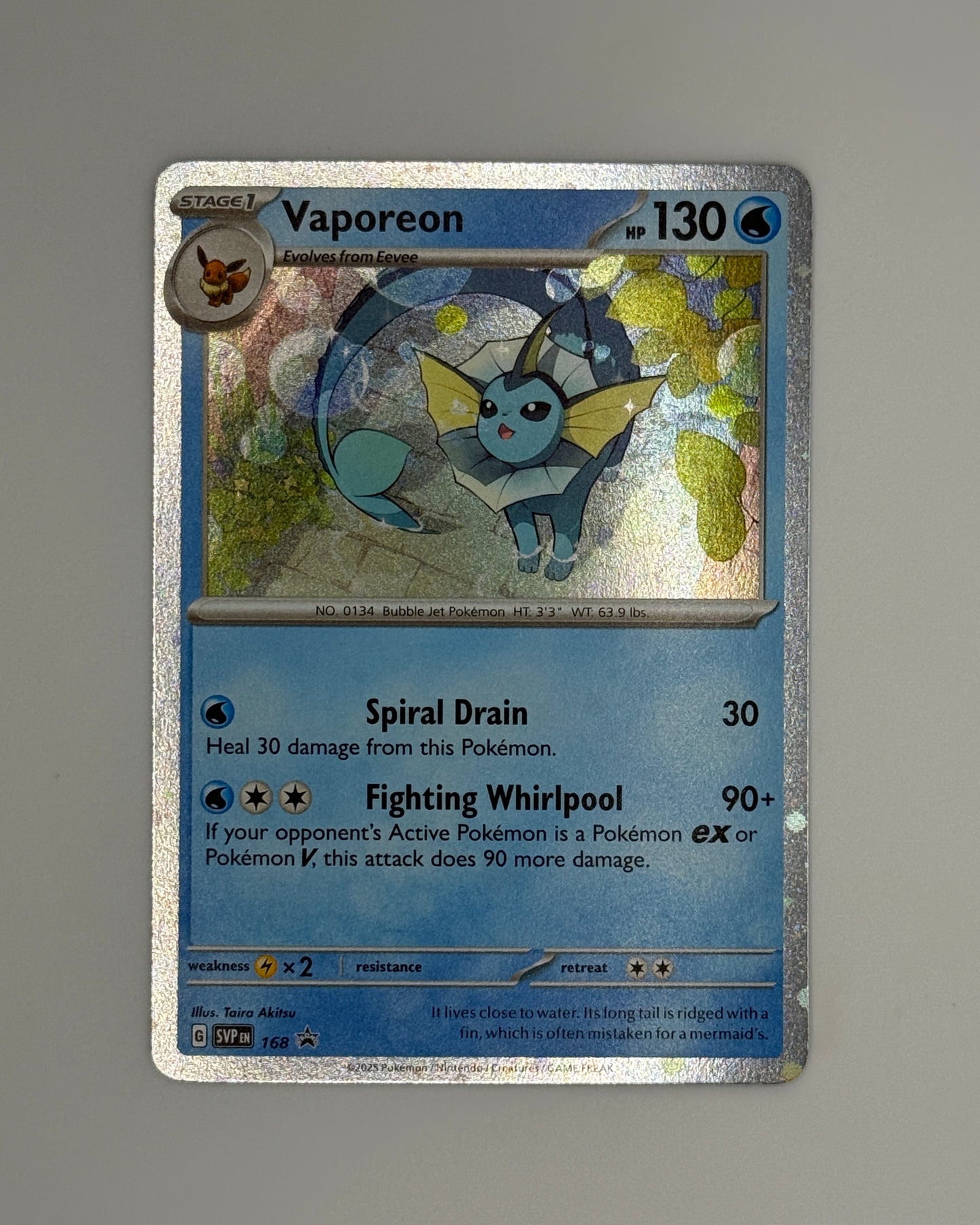 Pokemon Vaporeon 168 Promo