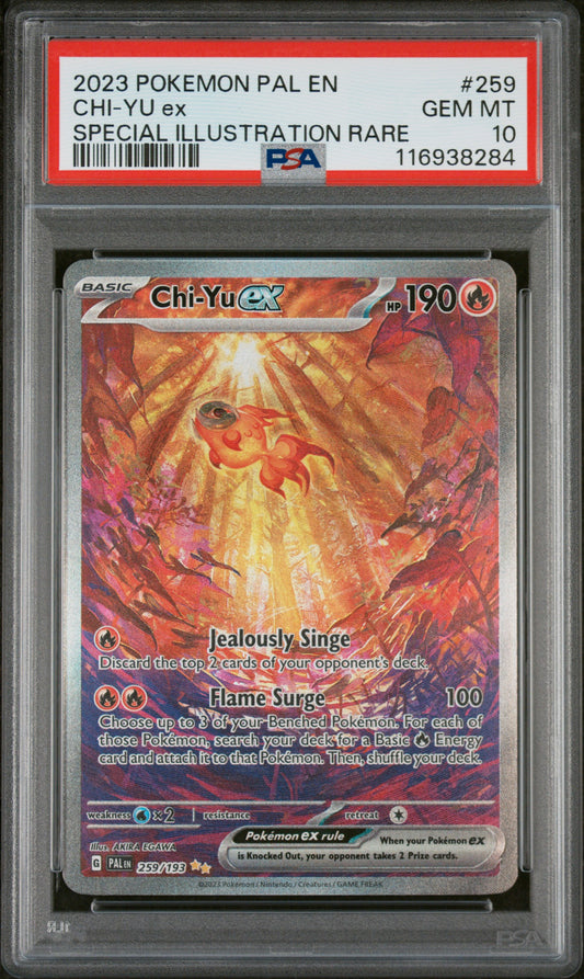 Pokemon Paldea Evolved Chi-Yu ex 259 PSA 10