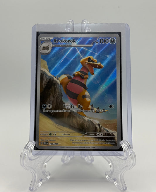 Pokemon Black Bolt Krokorok 136