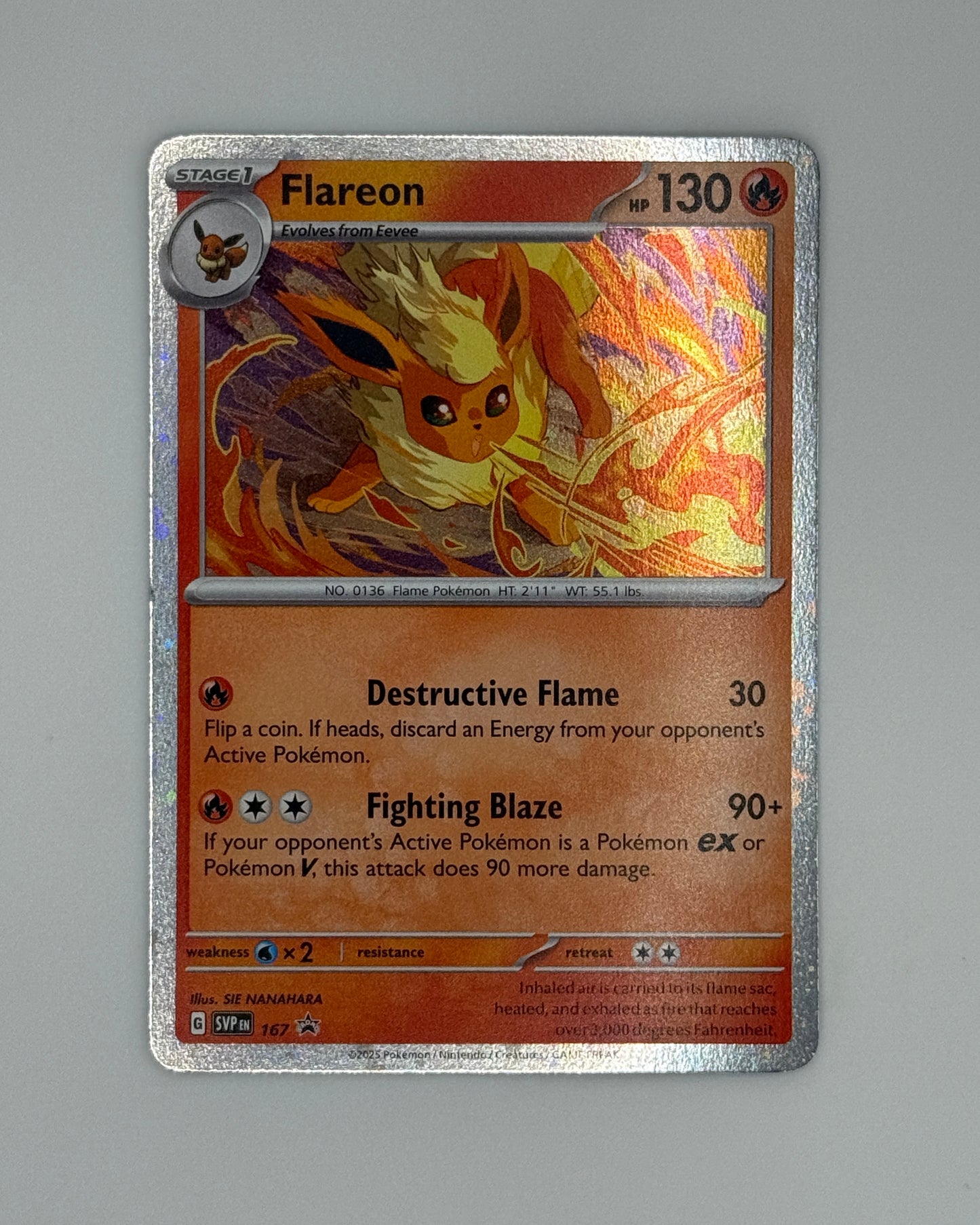 Pokemon Flareon 167 Promo