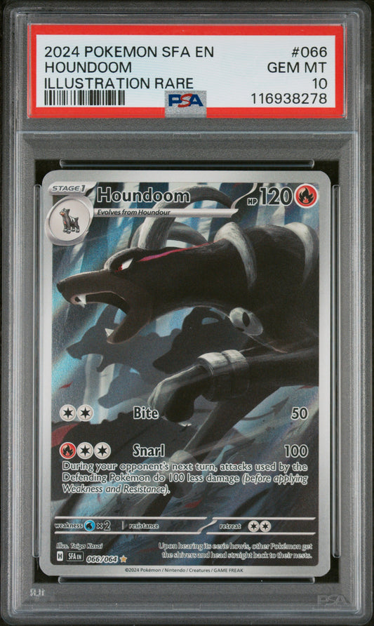 Pokemon Shrouded Fable Houndoom 066/064 PSA 10