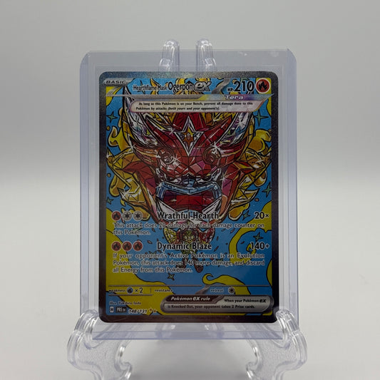 Pokemon Prismatic Evolutions Hearthflame Mask Ogerpon ex 148